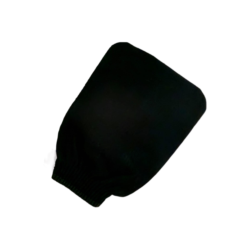 Scrub handschoen - Hammam washandje - Kessa Glove (zwart)