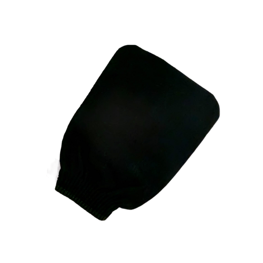 Scrub handschoen - Hammam washandje - Kessa Glove (zwart)