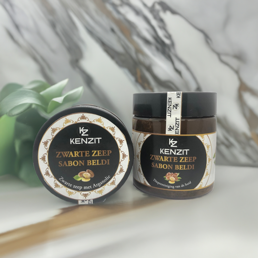 Zwarte zeep met arganolie - Sabon beldi