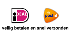 Veilig betalen met ideal en snel verzonden door postnl