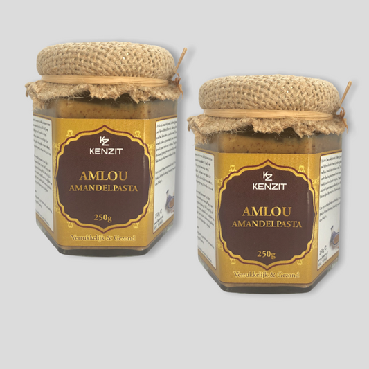 COMBIDEAL 2 Glass Jars Organic Almond Paste (Amlou)